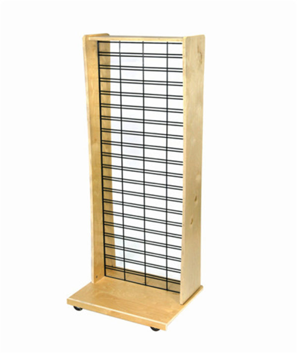 One-Side Wooden Slatgrid Display